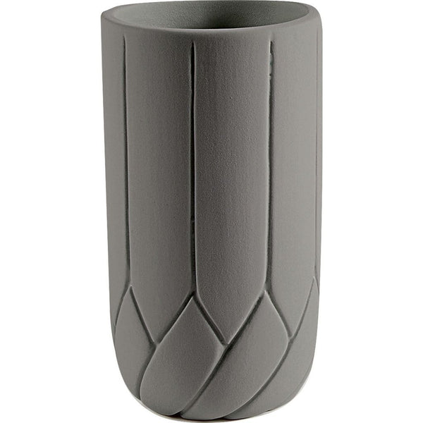 Atipico Frattali Small Ceramic Vase | Beige Gray 5542