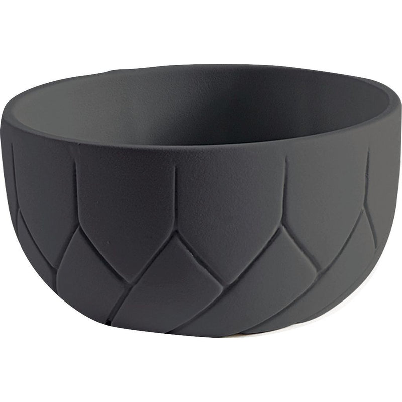 Atipico Frattali Small Ceramic Bowl |Charcoal Gray 5551