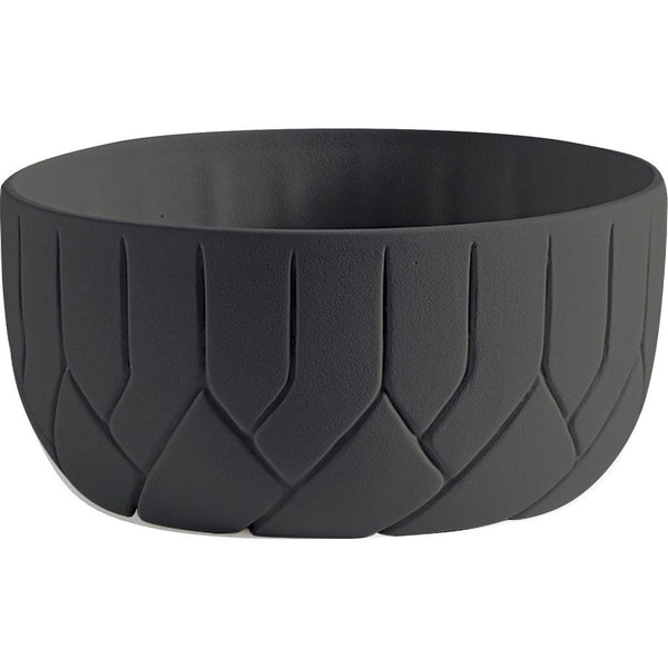 Atipico Frattali Large Ceramic Bowl | Charcoal Gray
