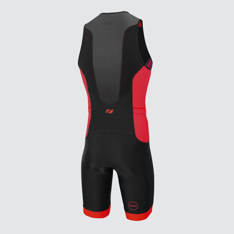 Zone3 Men's Aquaflo Plus Trisuit | Black/Red