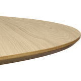 TemaHome Row 120 Round Trestle Dining Table | Oak / Black Steel 9500.053627