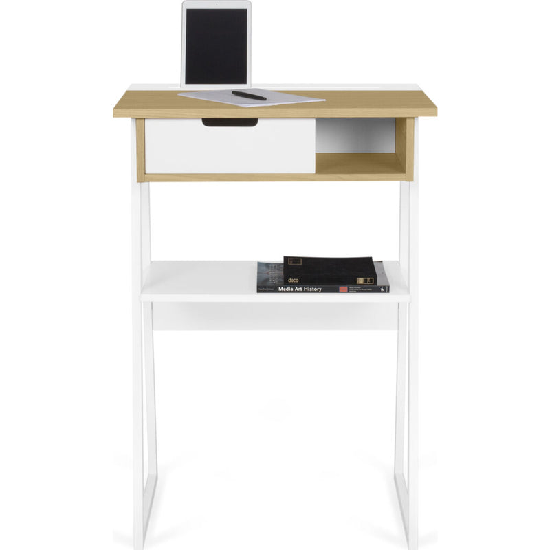Temahome Space Desk | Oak/Pure White