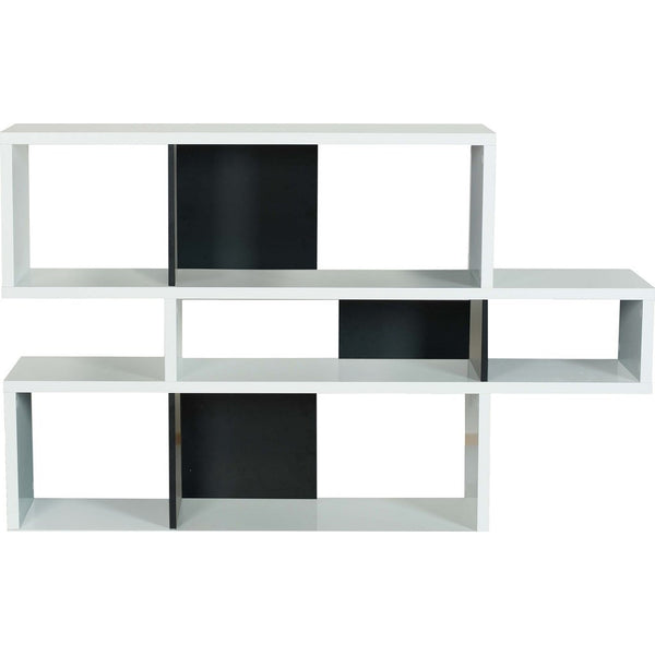 TemaHome London Composition Bookcase 2010-001 | Pure White Frame, Pure Black Backs 098020-LONDON1