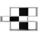 TemaHome London Composition Bookcase 2010-001 | Pure White Frame, Pure Black Backs 098020-LONDON1