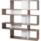 TemaHome London Composition Bookcase 2010-002 | Walnut Frame, Pure White Backs 098020-LONDON2