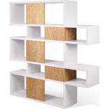 TemaHome London Composition Bookcase 2010-002 | Pure White Frame, Cork Backs 098020-LONDON2