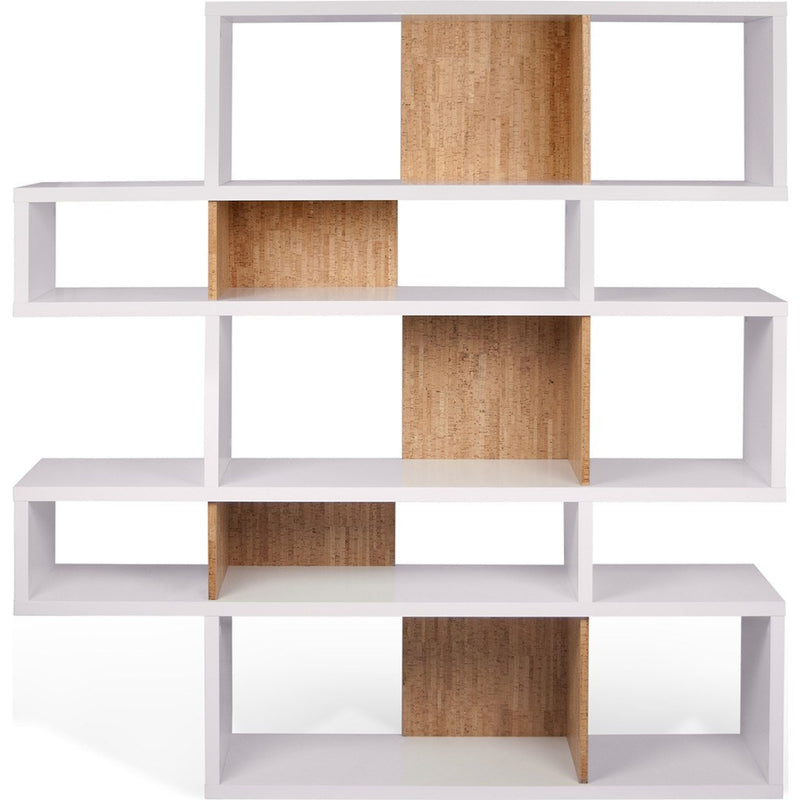 TemaHome London Composition Bookcase 2010-002 | Pure White Frame, Cork Backs 098020-LONDON2