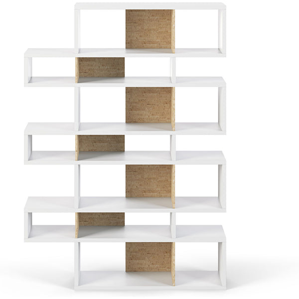TemaHome London 003 Compostition Bookcase | Pure White Frame, Cork Backs 9500.319495