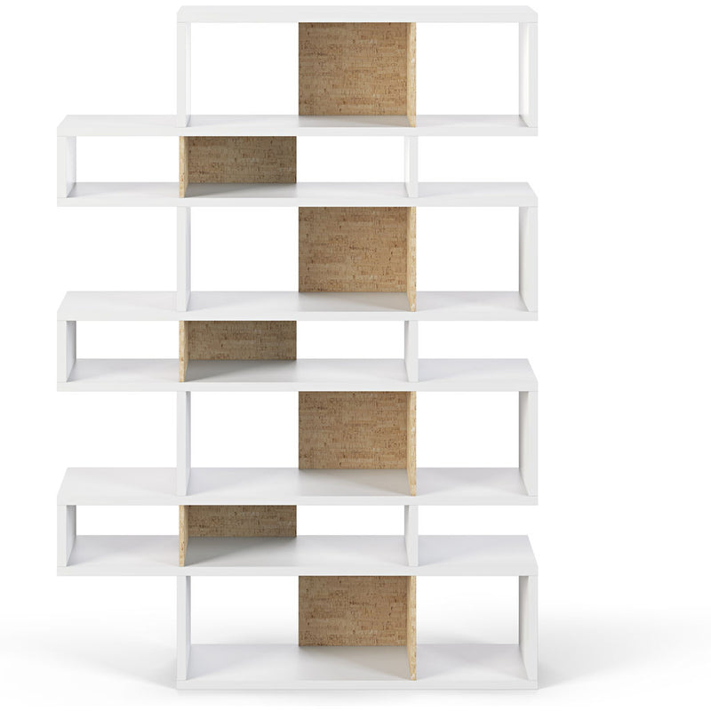 TemaHome London 003 Compostition Bookcase | Pure White Frame, Cork Backs 9500.319495