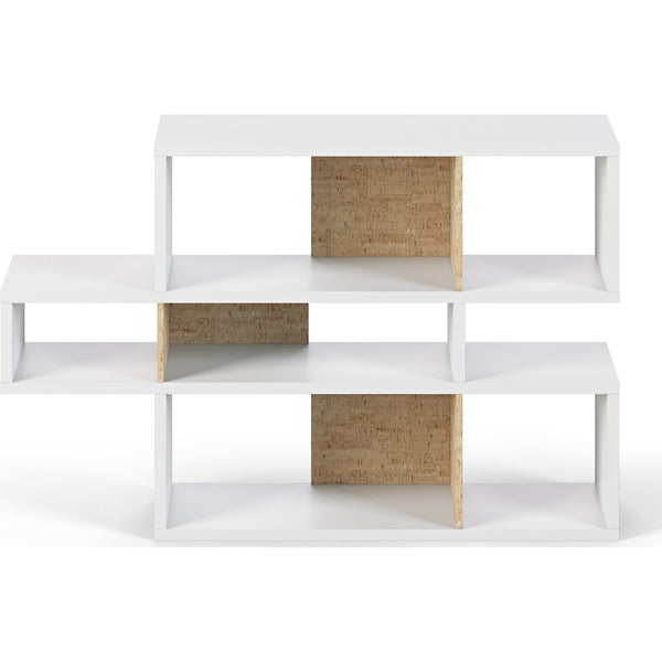 TemaHome London Composition Bookcase 2010-001 | Pure White Frame, Cork Backs 098020-LONDON1