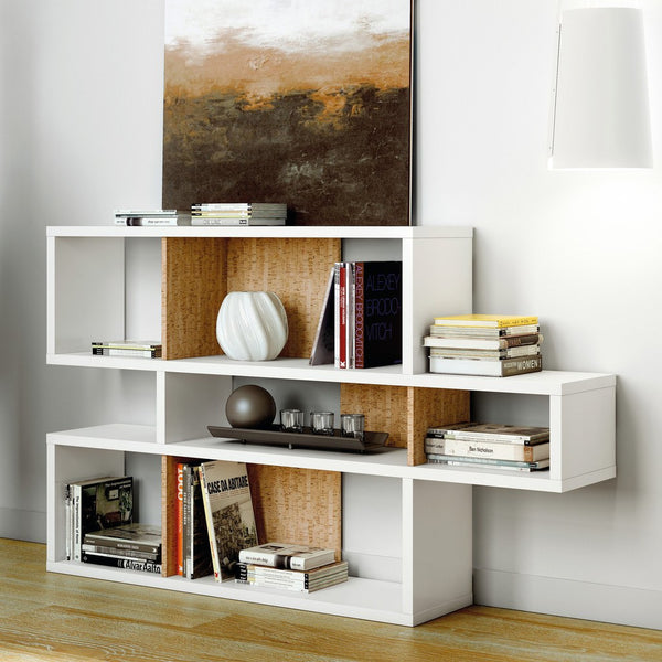 TemaHome London Composition Bookcase 2010-001 | Pure White Frame, Cork Backs 098020-LONDON1