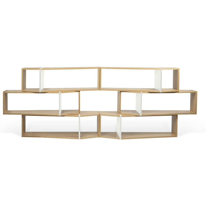TemaHome One Module Composition Shelf | Oak / Pure White 9500.320057