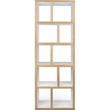 TemaHome Berlin 5 Levels Bookcase 70 Cm | Pure White / Plywood 118999-BERLIN570