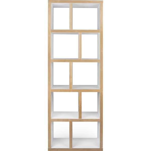 TemaHome Berlin 5 Levels Bookcase 70 Cm | Pure White / Plywood 118999-BERLIN570