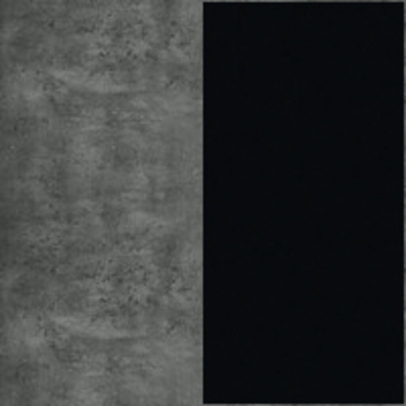Temahome Kobe 2 Doors & 3 Drawers Sideboard | Concrete Look / Pure Black
