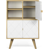 TemaHome Niche Cupboard | Oak / Pure White 9500.402692