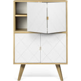 TemaHome Niche Cupboard | Oak / Pure White 9500.402692