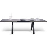 TemaHome Apex Extending Dining Table | Concrete Look / Pure Black 147040-APEX