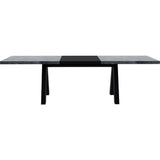 TemaHome Apex Extending Dining Table | Concrete Look / Pure Black 147040-APEX