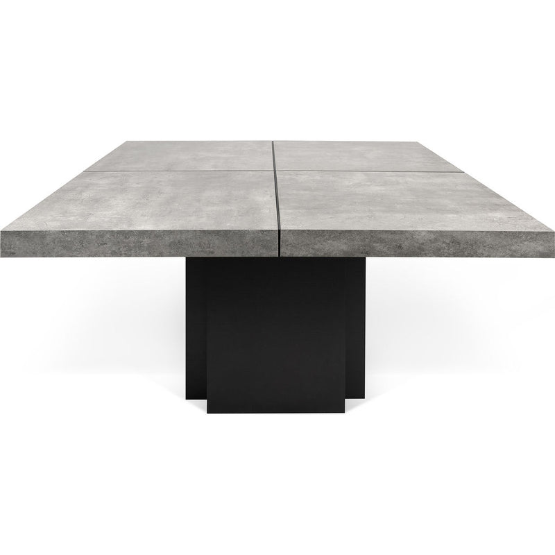 TemaHome Dusk 130 Dining Table | Concrete Look / Pure Black 9500.613234