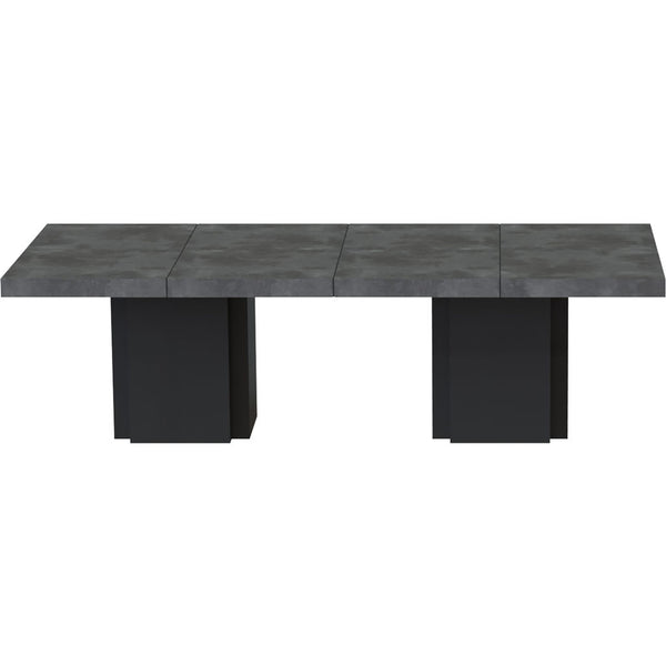 TemaHome Set of 2 Dusk Tables | Concrete Look / Pure Black 9500.613241