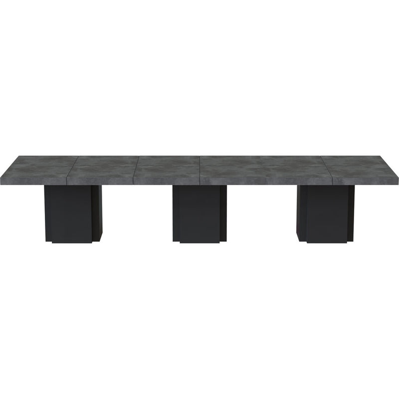 TemaHome Set of 3 Dusk Tables | Concrete Look / Pure Black 9500.613258