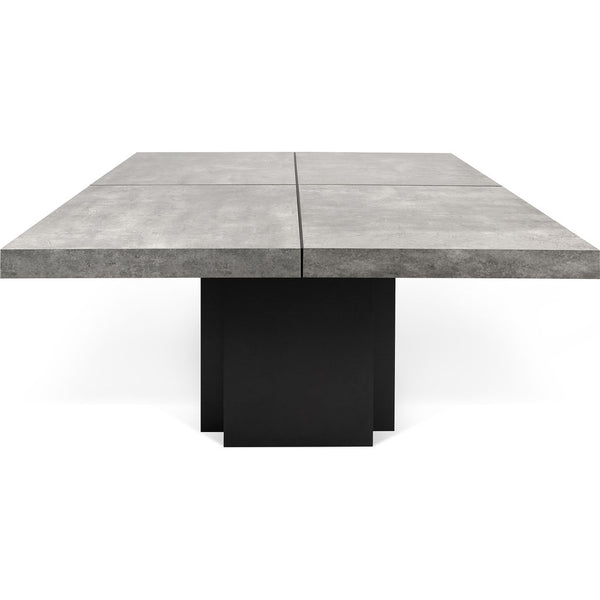 TemaHome Dusk 150 Dining Table | Concrete Look / Pure Black 9500.613265