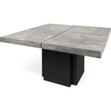 TemaHome Dusk 150 Dining Table | Concrete Look / Pure Black 9500.613265