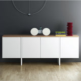 TemaHome Edge Sideboard | Pure White / Oak 9500.621697