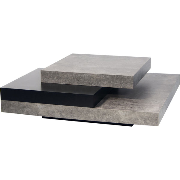 TemaHome Slate Coffee Table | Concrete Look / Pure Black 9700.624605