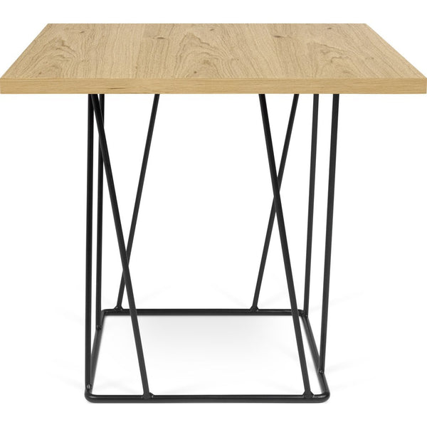 TemaHome Helix 20x20 Side Table | Oak / Black Lacquered Steel 189043-HELIX20