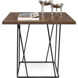 TemaHome Helix 20x20 Side Table | Rusty Look / Black Lacquered Steel 189043-HELIX20