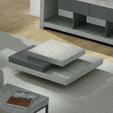 Temahome Slate 35x35 Coffee Table | Concrete Look/Pure Black