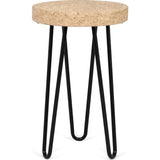 Temahome Drum Coffee Table | Cork/Black Legs