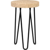 Temahome Drum Coffee Table | Cork/Black Legs