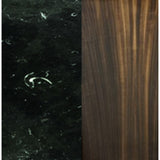Temahome Dusk Dining Table 51" | Black Marble/Smoked Eucalyptus