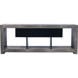 Temahome Nara Tv Bench | Concrete Look / Pure Black
