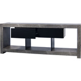 Temahome Nara Tv Bench | Concrete Look / Pure Black