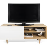 TemaHome Cruz Tv Table | Oak / Pure White 185060-CRUZTV