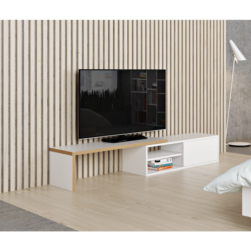 TemaHome Move Tv Table | Pure White & Plywood 164044-MOVE