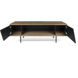 TemaHome Dixie TV Table | Walnut / Pure Black 9003.639289