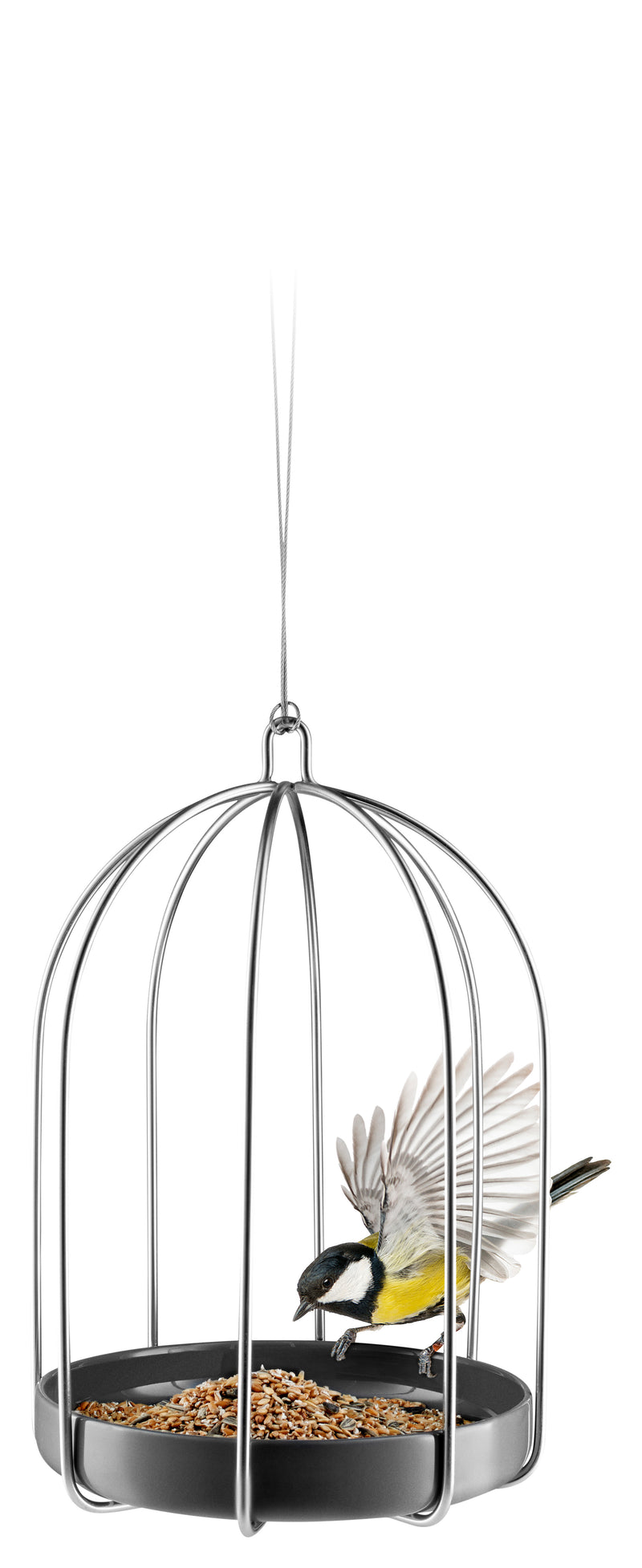 Eva Solo Bird Feeding Cage | Stainless Steel/Ceramic- 571027