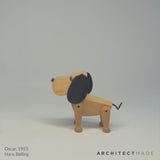 Architectmade Bobby Wooden Dog | Walnut Wood