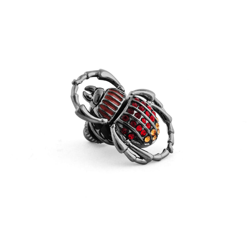 Tateossian Mechanical Scarab Pin | Gunmetal Plating