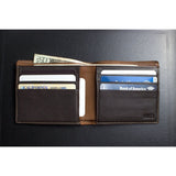 Kiko Leather Double Bifold Wallet | Brown