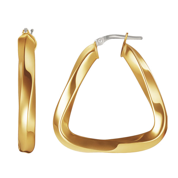 Awe Inspired Triangle Hoop Earrings