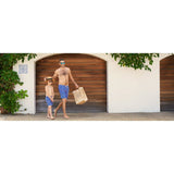 Tom & Teddy Father Son Swimming Trunks | Rose & Blue Flamingo