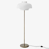 &Tradition Copenhagen Floor Lamp SC14 | Satinized Opal Glass/Bronzed Brass