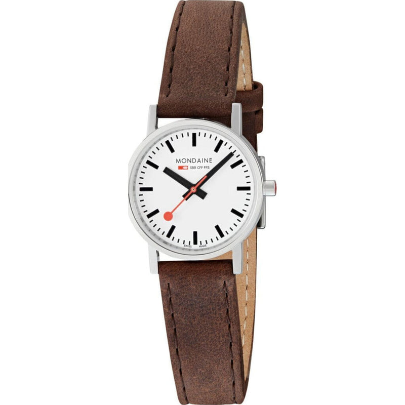 Mondaine Classic 30 mm Watch | St. Steel Polished / White