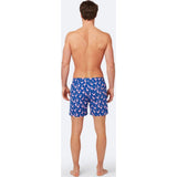Tom & Teddy Father Son Swimming Trunks | Rose & Blue Flamingo